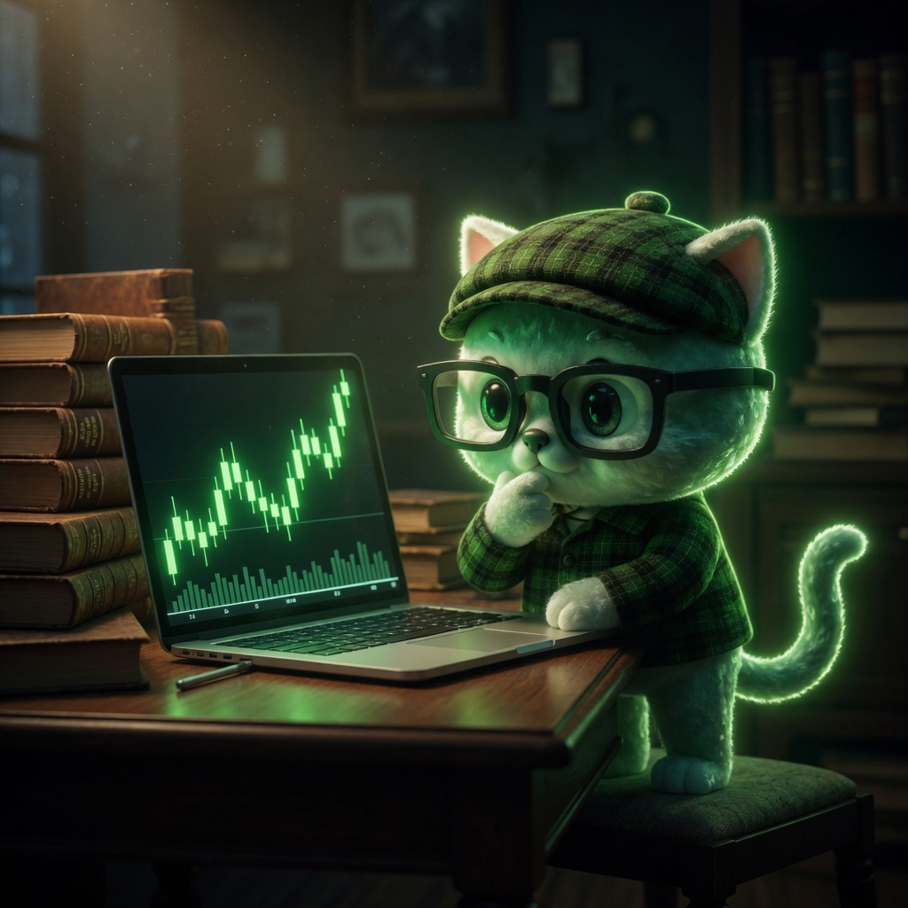 Catpons reading the chart